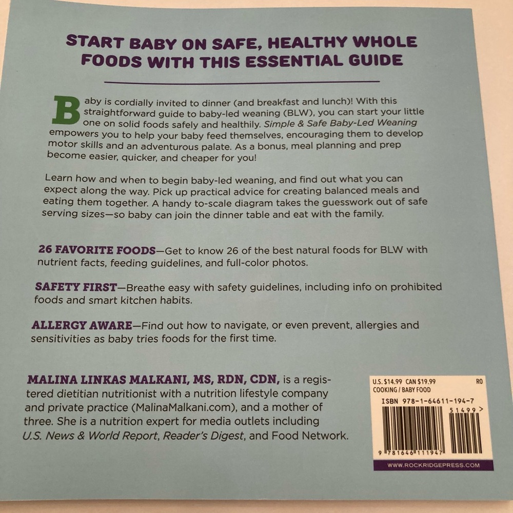 Baby Led Weaning book - Picture 2 of 2
